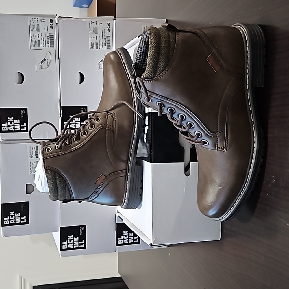 2/$50 NIB Boathouse Men's BLACKWELL OLLIE Tan / Bronze Boots Size 9